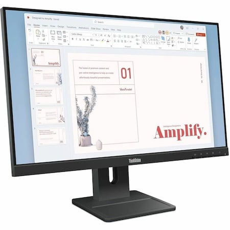 Lenovo E24-40, 24 INCH FHD MONITOR WITH IPS, LTPS STAND, SPEAKERS, AND 100HZ REFRESH RA 64BAMAT1UZ