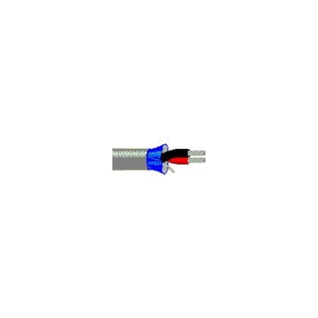 Belden Multi-Conductor Cable, TNC, 22 AWG, 2 C, Black, PVC, Stranded, 300V AC, Indoor, 1000 ft 9451 010U1000