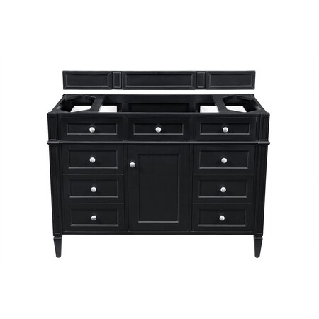 James Martin Vanities Vanity, without top, Black Onyx, 47.8 in W x 22.9 in D, 650-V48-M-BKO