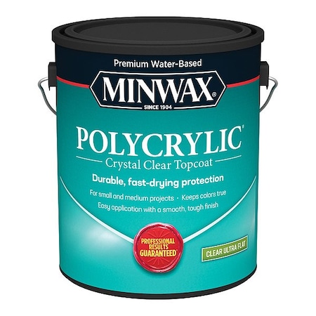 Minwax Finish, 1 gal, Ultra-Flat, Clear 111110000