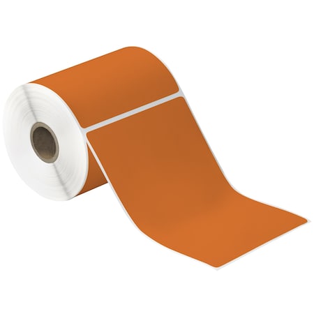 Tape Logic 4 x 6in Orange Desktop Direct Thermal Label, 12PK THD333