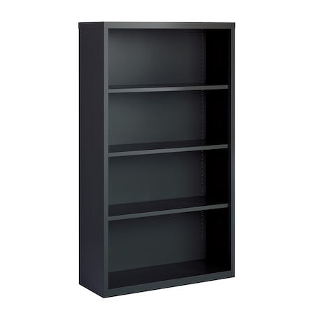 Hirsh Hirsh 4 Shelf Metal Bookcase, 60in. Height, Charcoal 22456