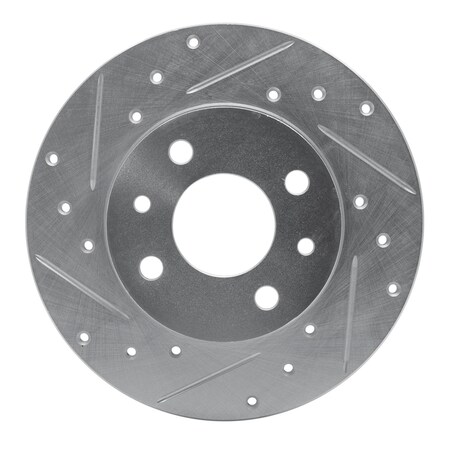 Dfc Premium Silver Drilled & Slotted Brake Rotor, Disc Brake Rotor, 631-07001L