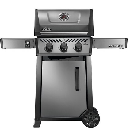 Napoleon FREESTYLE 365 Series Gas Grill, 33,000 Btu, Liquid Propane, 3-Burner, Side Shelf Included: Yes F365DPGT