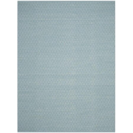 Safavieh 9 x 12 ft. Montauk Hand Woven Large Rectangle Area RugIvory & Turquoise MTK515B-9