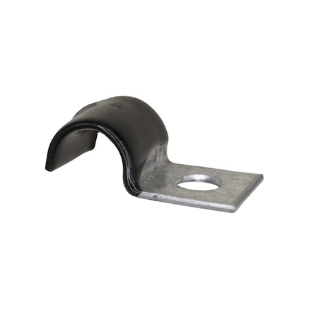 Auveco Half Clamp 3/8in- Galvanized Vinyl Coated, 25PK 10611