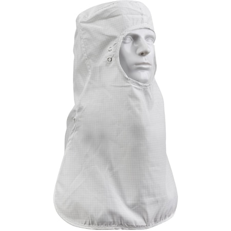 Uniform Technology Grid ISO 5 (Class 100) Cleanroom Hood, Pull Over CHPO-74WH-XL
