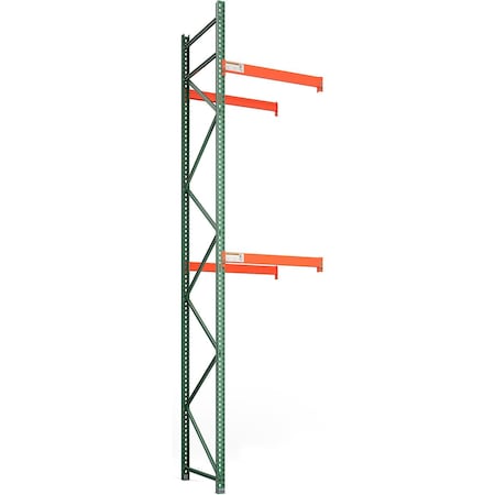 Global Industrial Bolted Teardrop Pallet Rack Add-On 48"W x 42"D x 192"H, 6590 lbs Shelf Cap 299198A