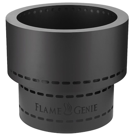 Flame Genie FLAME GENIE FG-19 Wood Pellet Fire Pit, 19 in OAW, 16-1/4 in OAH, 19 in OAD FG-19