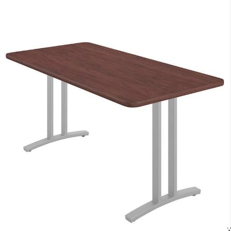 Correll Rectangle Modern Design Executive Table/Desk, 60 in W, Particleboard Top, Mahogany CD3060R-20-14-20