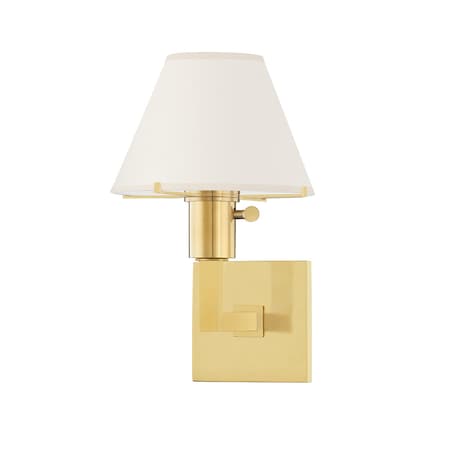Hudson Valley Lighting Mark D. Sikes X Leeds 1 Light Wall Sconce 8 In. Aged Brass MDS130-AGB