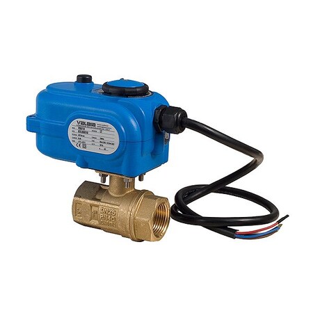 Bonomi Electrically Actuated Two-Way Ball Valve 8E864LF-002-1-1/4