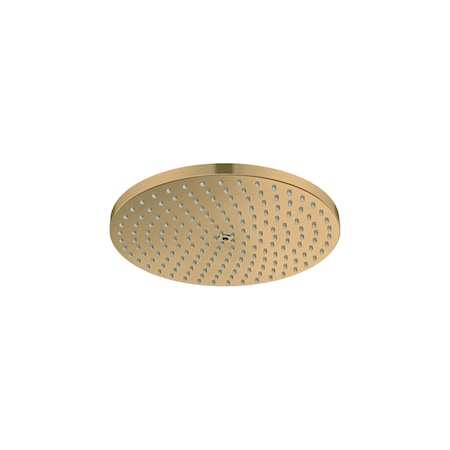Hansgrohe Raindance S Showerhead 240 1-Jet PowderRain, 2.5 GPM in Brushed Gold Optic 27624251