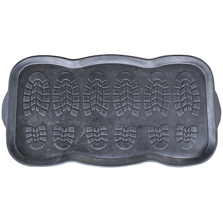 Amerihome Rubber Mat, Rubber, Black, 16.25 in W x 32 in L RBSMAT