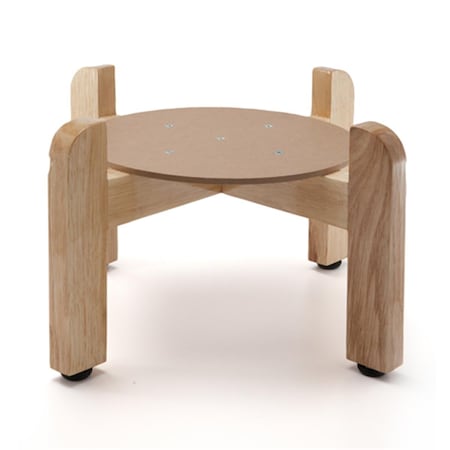 Latestluxury Counter Natural Varnish Wood Stand, 7.5 in. LA2528870