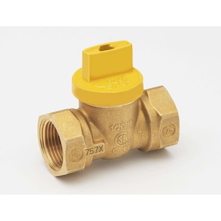 Proline Series Gas Cock Tee Handle Csa, 3/4" PK10 111-524