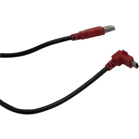 Mimo Monitors POWER CABLE, USB, 3.0M (9.8FT), RIGHT ANGLE, UM-1080CP-B, RED (STANDARD) CBL-CP-USBP
