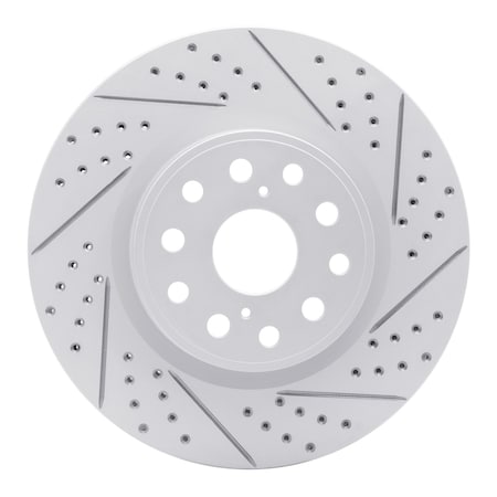 Dynamic Friction Co DFC Geoperformance Rotor - Drilled and Slotted 830-75017R