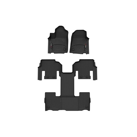 Weathertech Black, Front and Rear Floorliners 441704-1-4
