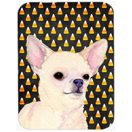 Carolines Treasures Chihuahua Candy Corn Halloween Portrait Glass Cutting Board - Large SS4265LCB