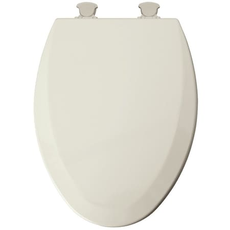 Mayfair Toilet Seat, Elongated, Wood, Biscuit, Twist Hinge 141EC 346/146EC