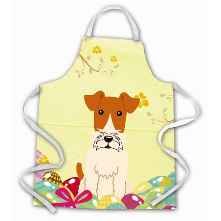 Carolines Treasures Easter Eggs Wire Fox Terrier Apron BB6101APRON
