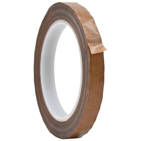 Wod Tape TFE28SW PTFE Fiberglass Cloth Teflon Tape Self Wound: 1/2 in. x 36 yds, 72PK WOD TFE28SW-00500-72-36-BRO