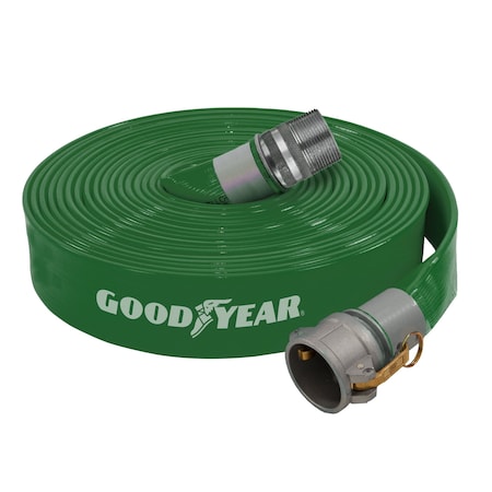 Abbott Rubber 3 ID X 50 FT GREEN CONTRACTORS PVC HOSE 1142-3000-50-CN