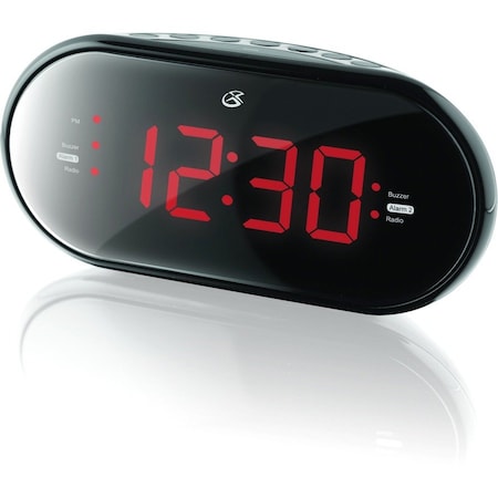 Ilive GPX 3 in. Black AM/FM Clock Radio Digital Plug-In C253B