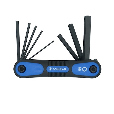 Vega Folding Hex Key Set - Metric - 8pc FLKH8M