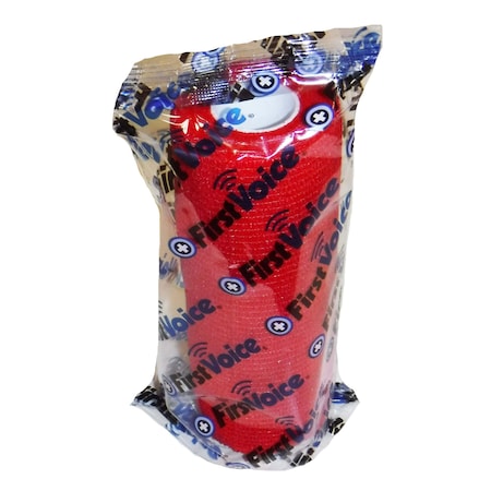 First Voice Self-Adhesive Bandage, 5" x 5yds, Red TS-3192-R