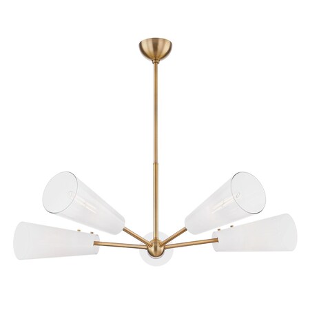 Troy Lighting Camarillo 5 Light Chandelier 45 In. Patina Brass F1645-PBR