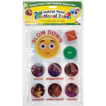 Ashley Smart Poly Mini Bulletin Board Set, Emotional Zones, 45 ct 96011
