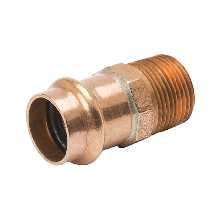 Streamline NIBCO Press System 3/4 in. Press X 3/4 in. D MIP Copper Adapter 1 pk 9030950PCU