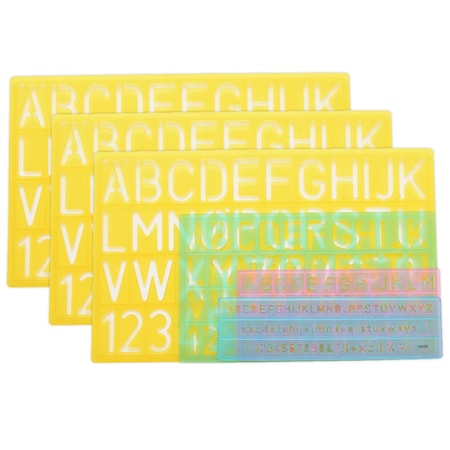 Westcott Letter Stenciling Guides, 12PK 02145