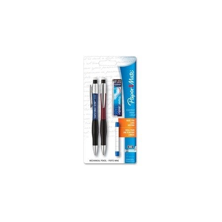 Paper Mate Mechanical Pencil, 0.5mm, Asst Barrel, 2PK 1738795