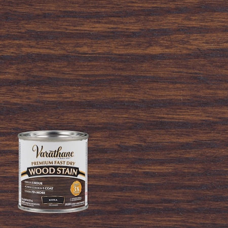 Varathane Fast Dry Kona Wood Urethane Modified Alkyd Interior Wood Stain 1/2 Pt. 262029