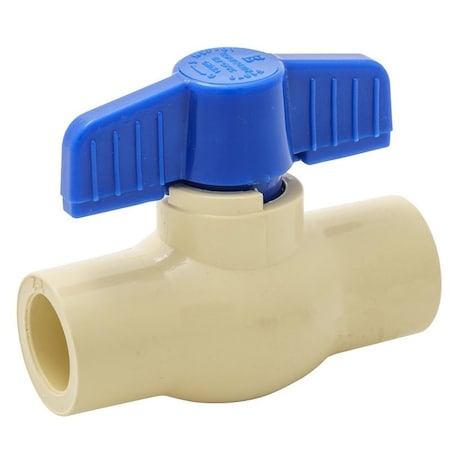 B & K 107-125HN Ball Valve, 1 in Connection, Compression, 100 psi Pressure, CPVC Body 107-125/HN