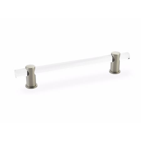 Schaub 6in Center to Center Lumiere Cabinet Pull Satin Nickel Finish 406-15
