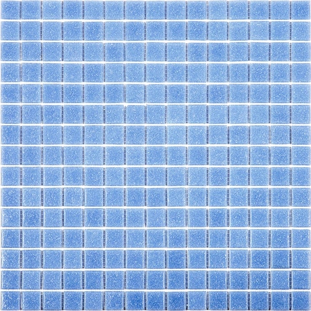 Apollo Tile Dune 12 in. x 12 in. Glossy Maximum Blue Glass Mosaic Wall and Floor Tile 20 sq. ft./case, 20PK APLSA88BL509A