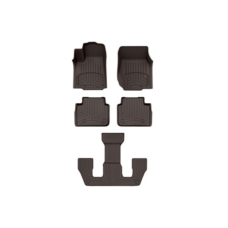 Weathertech Cocoa, Front and Rear and Rear FloorLiner HP 471696-1-2-3IM