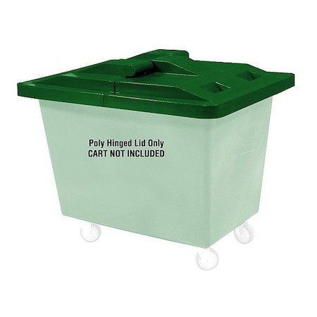 Royal Basket Trucks Hinged Truck Lid, 40" L, 5" H, Green G12-GNX-LDN