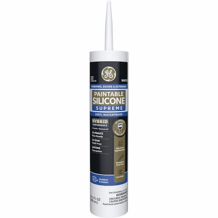 Ge GE White Supreme Silicone Window and Door Caulk Sealant 9.5 oz 2733730