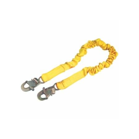 Dbi-Sala ShockWave2 Shock Absorbing Lanyard, 6 ft, Self-Locking Snap, 1 Leg 098-1244306