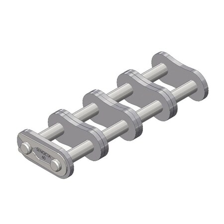 Senqcia Inspire Series SBR 60-4CL Quad Strand Spg Clip Connecting Link, 60-4 chain, .75P, 3.76 OAW, .234 Pin S-60-4CL