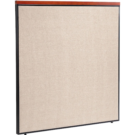 Global Industrial Interion Deluxe Office Partition Panel, 60-1/4"W x 61-1/2"H, Tan 277532TN