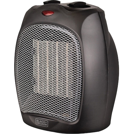 Black & Decker Electric Heater, Portable Heater with 3 Settings, Ceramic Heater for Office and Home BHDC500B46