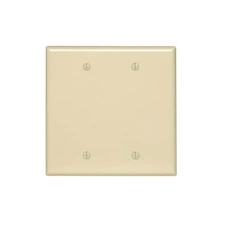 Leviton Wall Plate, Blank, Ivory, Nylon PJ23-I