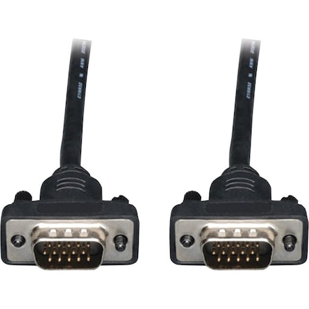Eaton Tripp Lite Series Low-Profile VGA High-Resolution RGB Coaxial Cable HD15 M/M, 3 ft. 0.91 m, Cable P502-003-SM