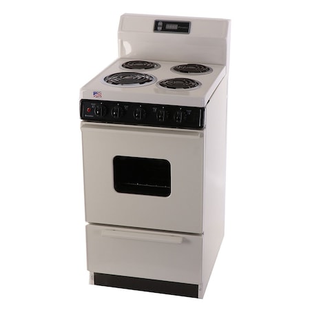 Premier Electric Range, 20 inW x 44 inH x 25.5 inD, 2.42 cu. ft. Oven, Windowed Oven Door, Coil Top, Biscuit 805694